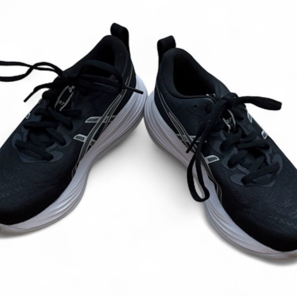 Asics Men's Black and White Athletic Shoes